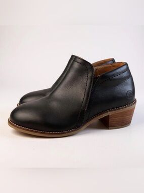 Xena Women’s Black Leather Ankle Mule Gravity Safety Shoe size 9
